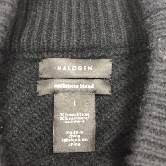 Halogen  Faux Wrap Cashmere Blend Sweater - Picture 8 of 8